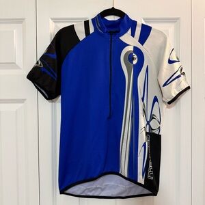 Blue and White Cycling Jersey Castelli